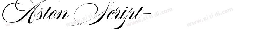Aston Script字体转换